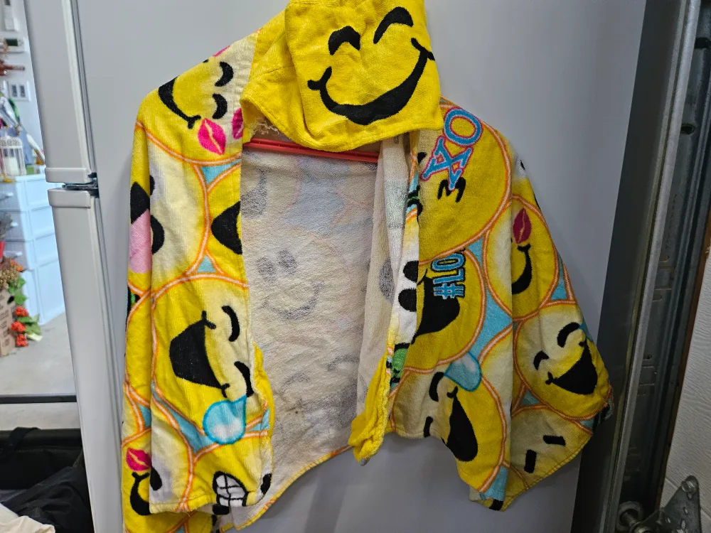 Yellow Emoji Hooded Towel thumbnail