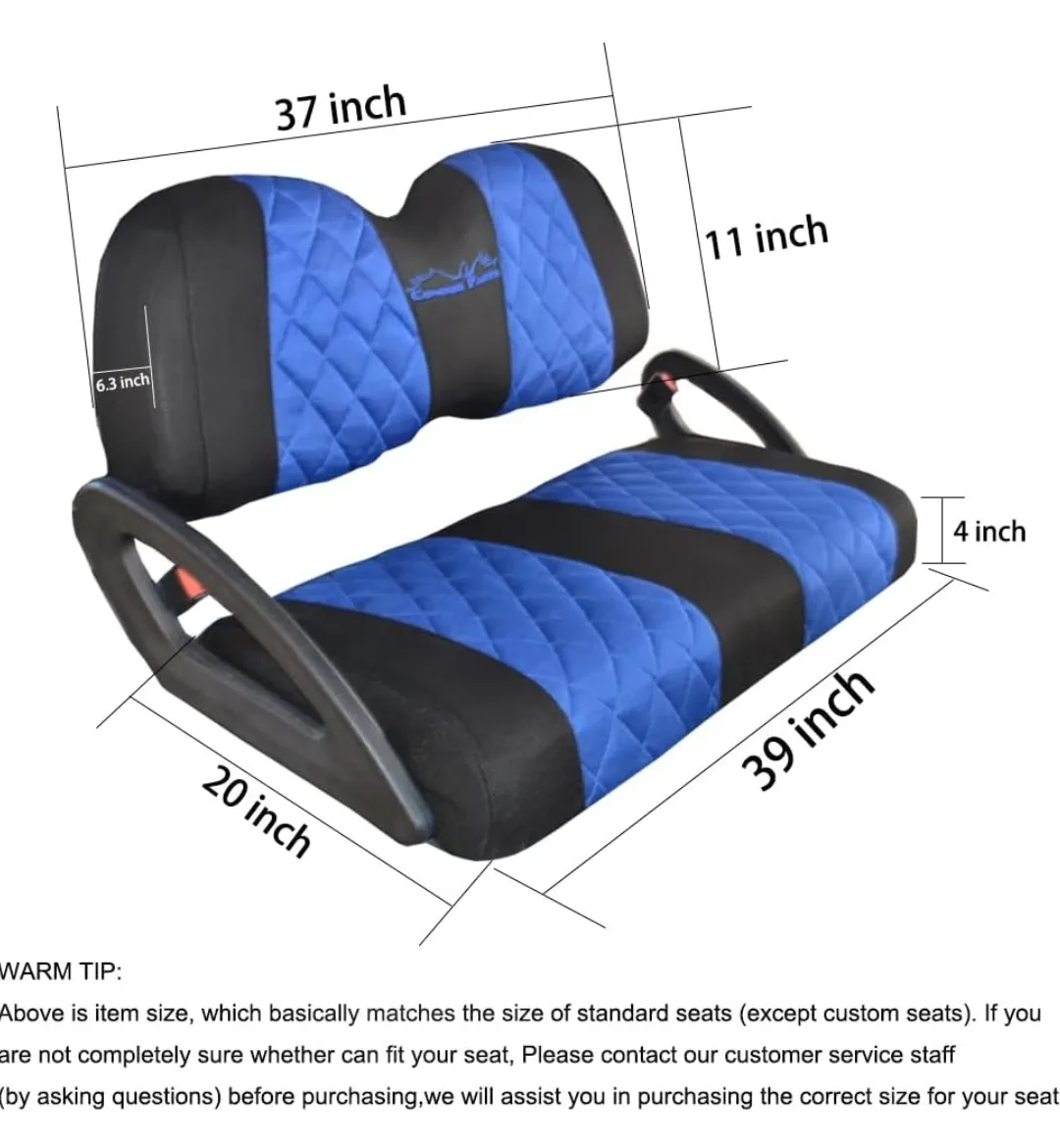 Golf Cart Seat Covers | Fits Club Car Precedent, DS, Yamaha image indicator(6)
