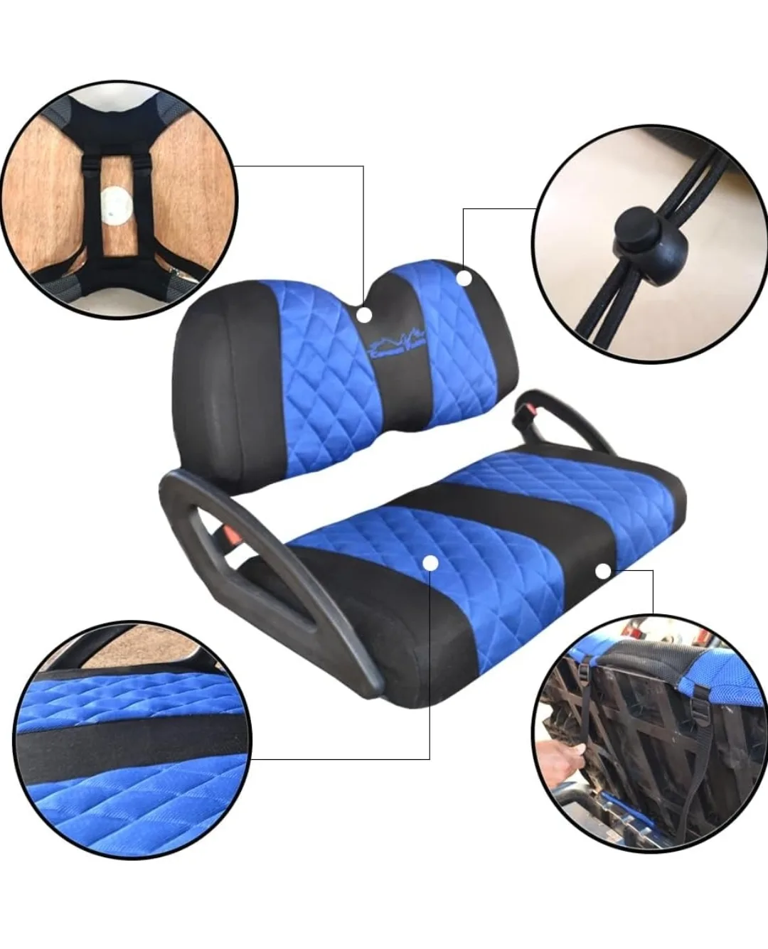 Golf Cart Seat Covers | Fits Club Car Precedent, DS, Yamaha image indicator(8)