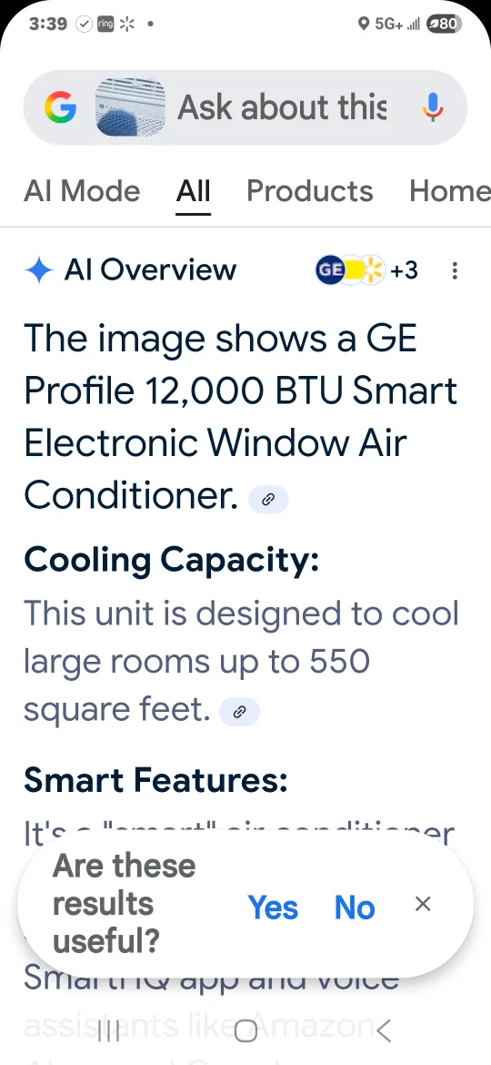 GE Profile 12,000 BTU Smart Window Air Conditioner image indicator(4)