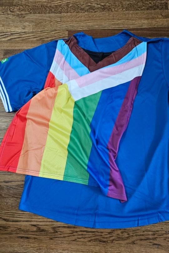 Blue Jays Adult XL Rainbow FlagJersey - photo 4