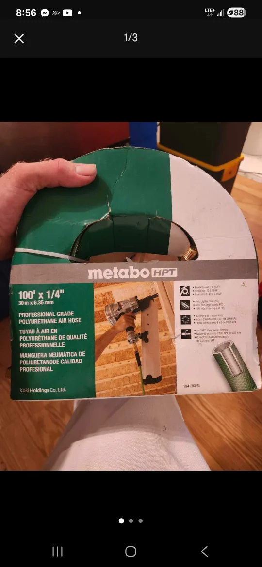 Metabo HPT 100' x 1/4" Polyurethane Air Hose thumbnail
