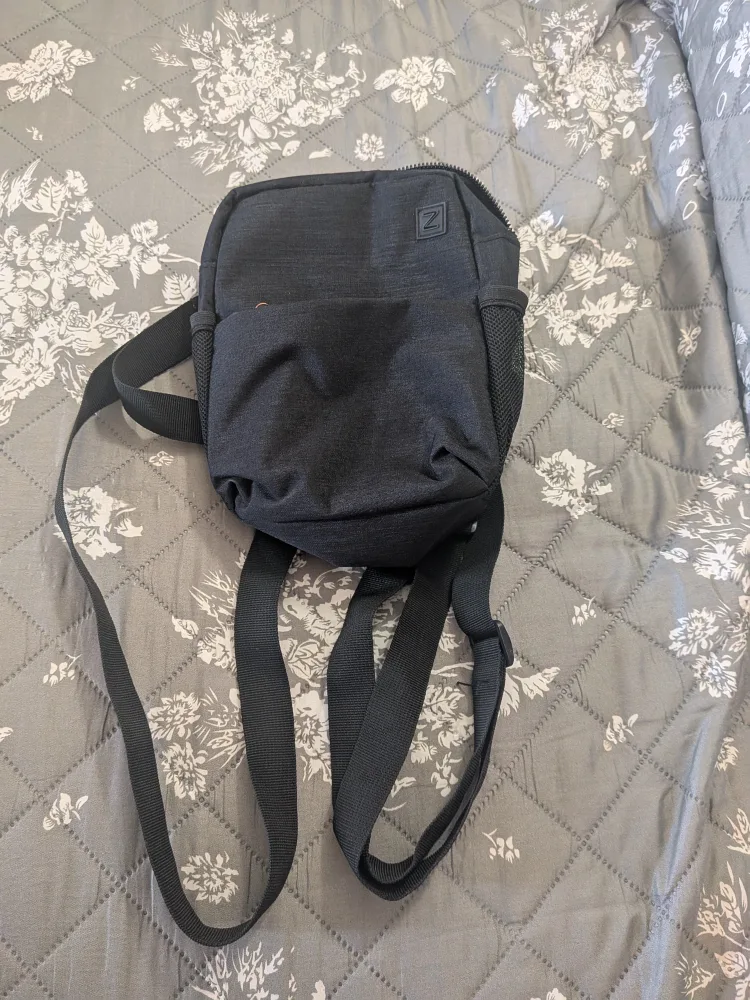 Black mini backpack thumbnail