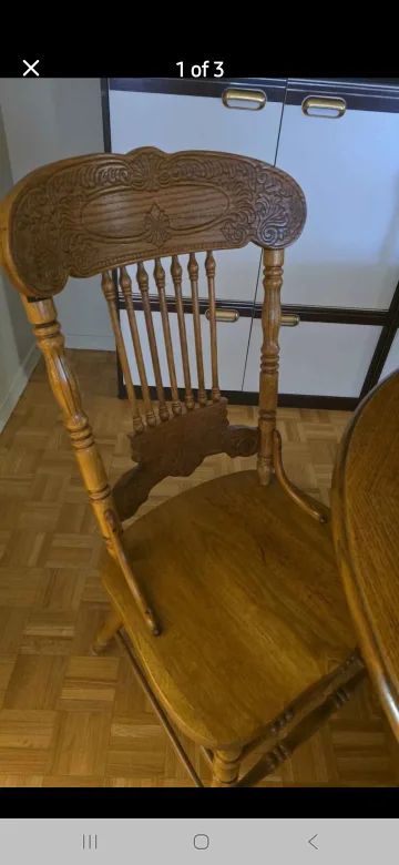 Wooden Dining Table with 4 Chairs image indicator(2)