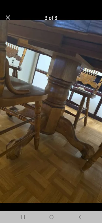 Wooden Dining Table with 4 Chairs image indicator(3)