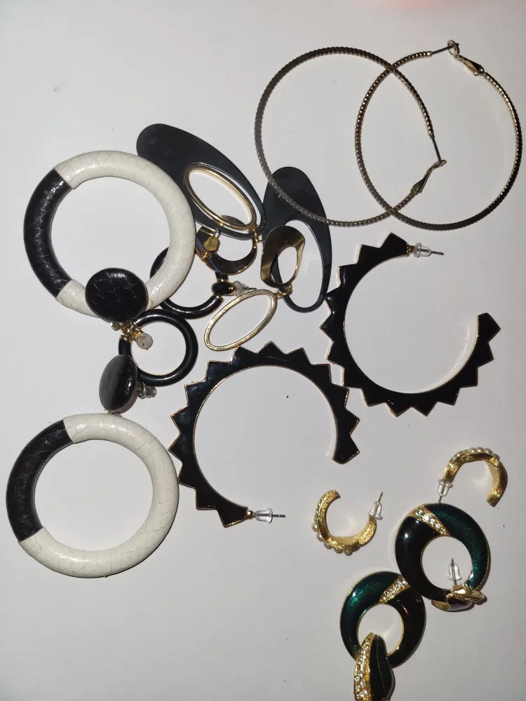 Assorted Hoop Earrings - Various Styles thumbnail