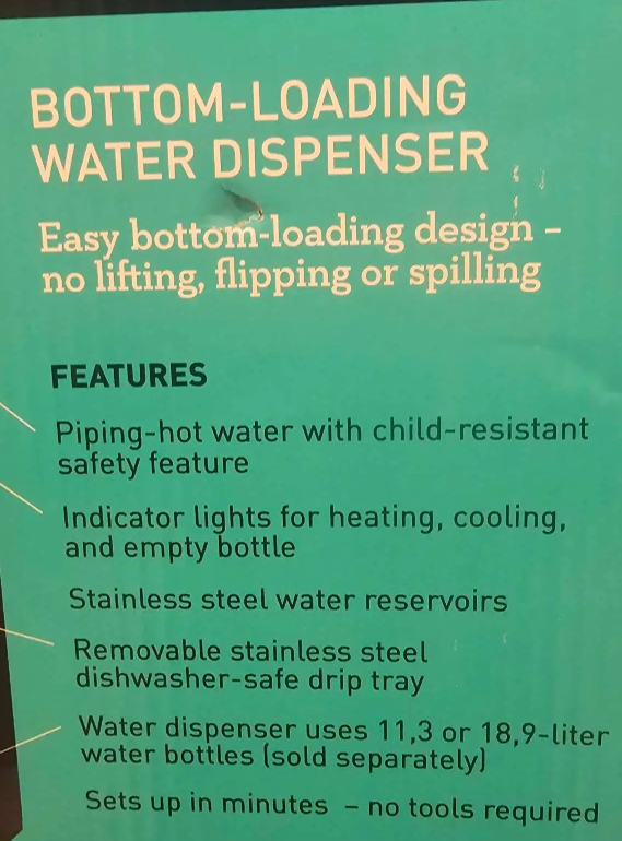Primo Bottom Loading Water Dispenser - photo 3