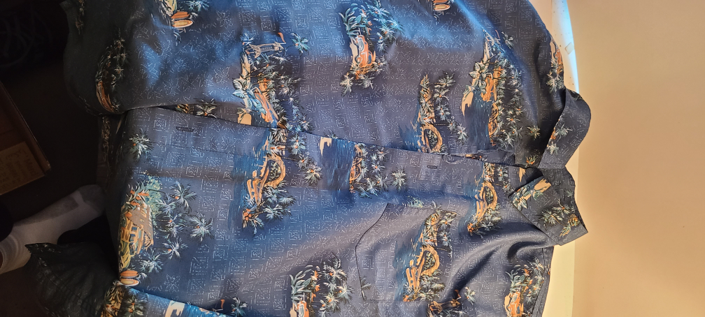 Blue Hawaiian shirt - XL