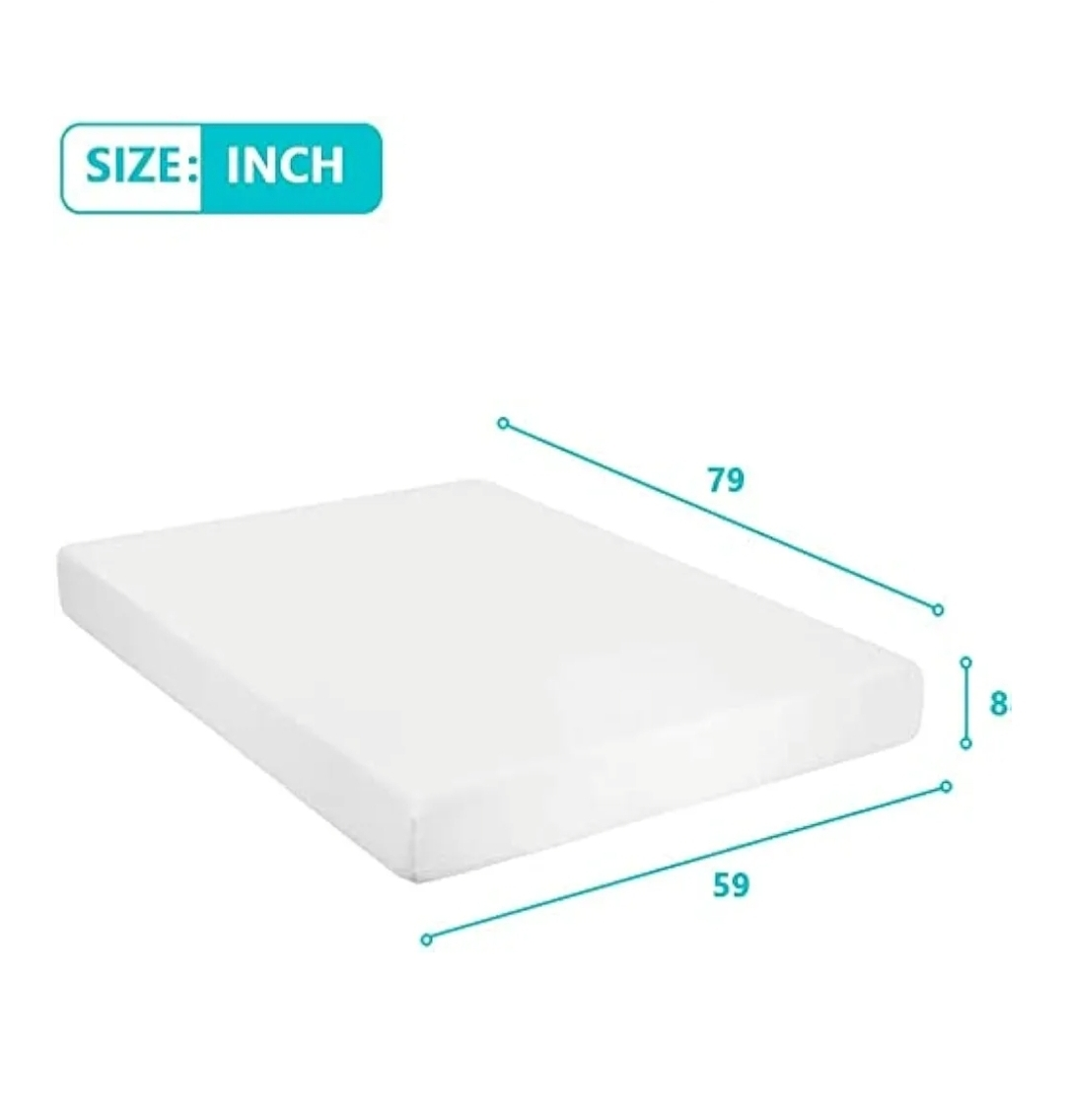 Queen Gel Memory Foam Mattress, Cool Sleep Pressure Relief - photo 2