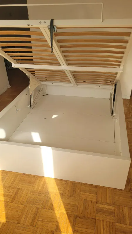 White Storage Bed Frame image indicator(2)