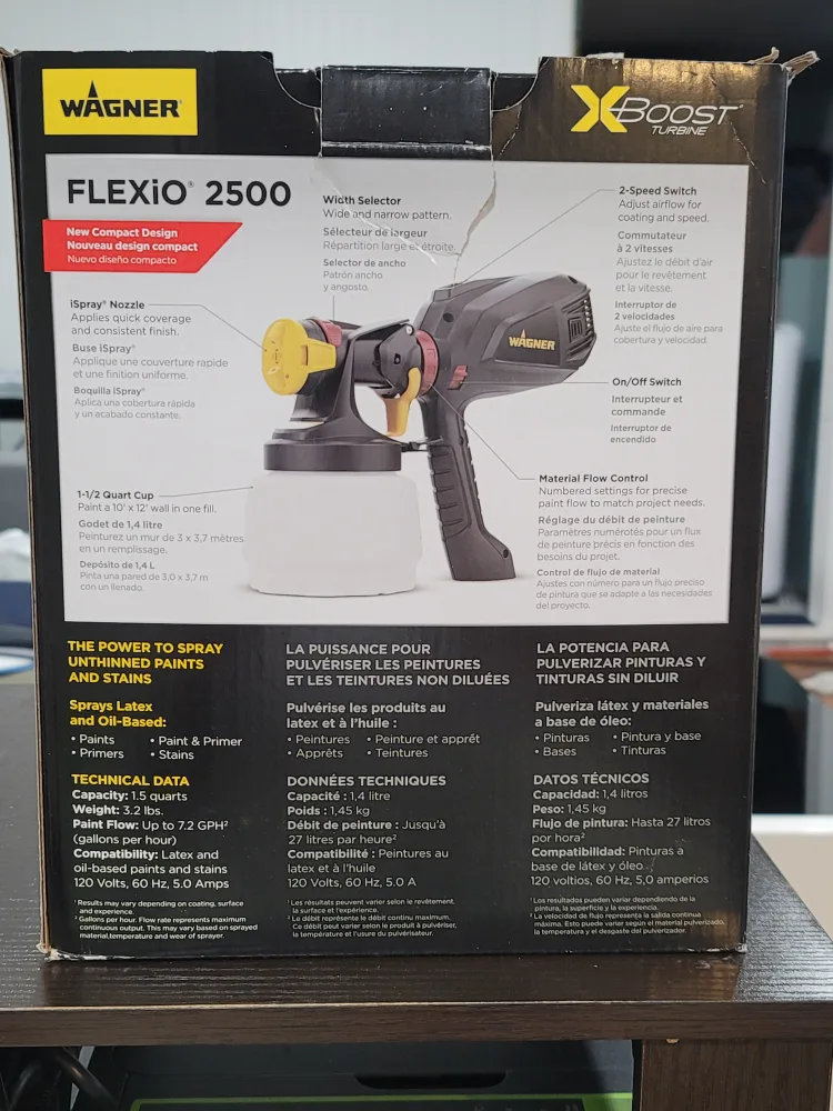 Wagner Flexio 2500 Handheld Paint Sprayer - Like New! image indicator(3)