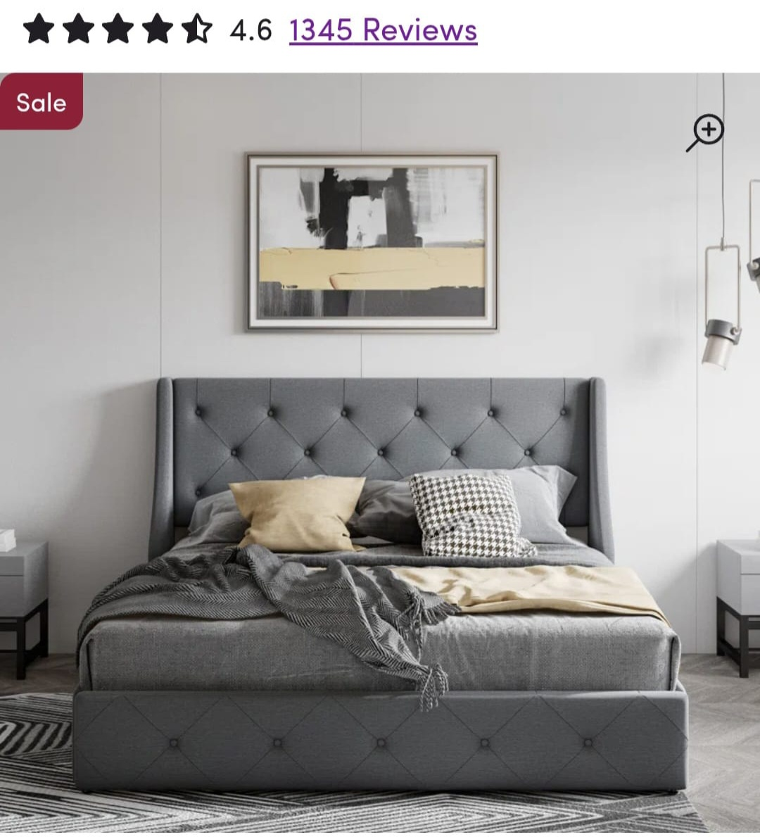Queen size bed with storage - photo 3