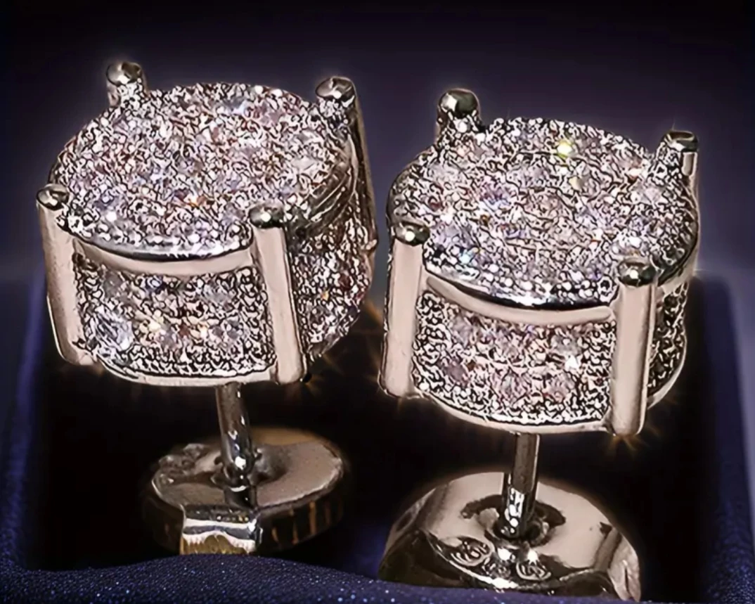 Stud Earrings with Cubic Zirconia