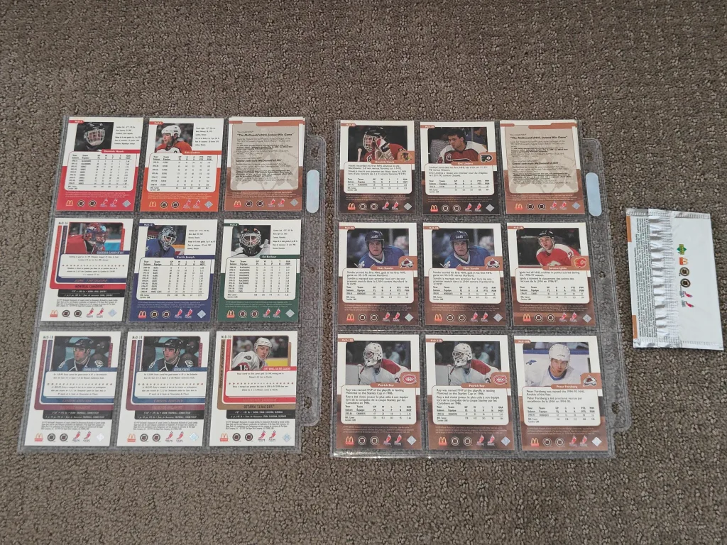 1999-2000 McDonalds Upper Deck Hockey Card Retro - 16 Cards image indicator(5)