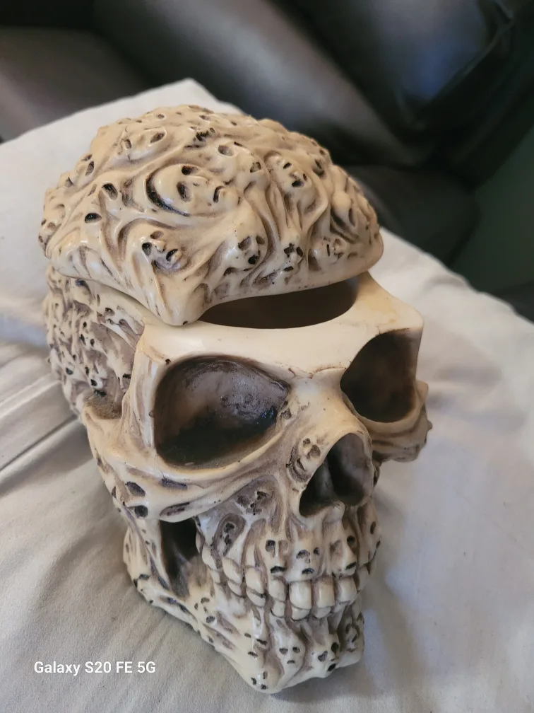 Skull Trinket Box with Dragon Design image indicator(5)