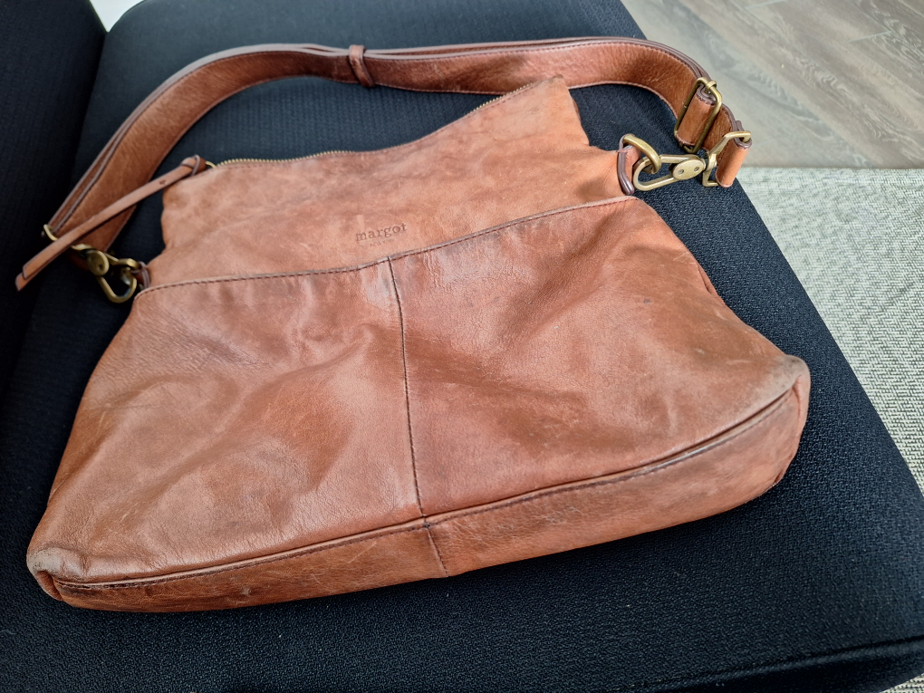 Margot New York Brown Leather Shoulder Bag