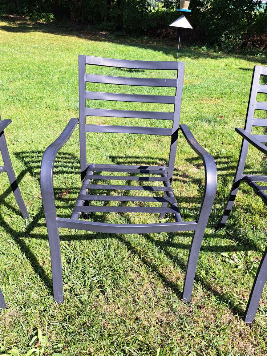 Set of 6 Outdoor Metal Chairs - photo 3