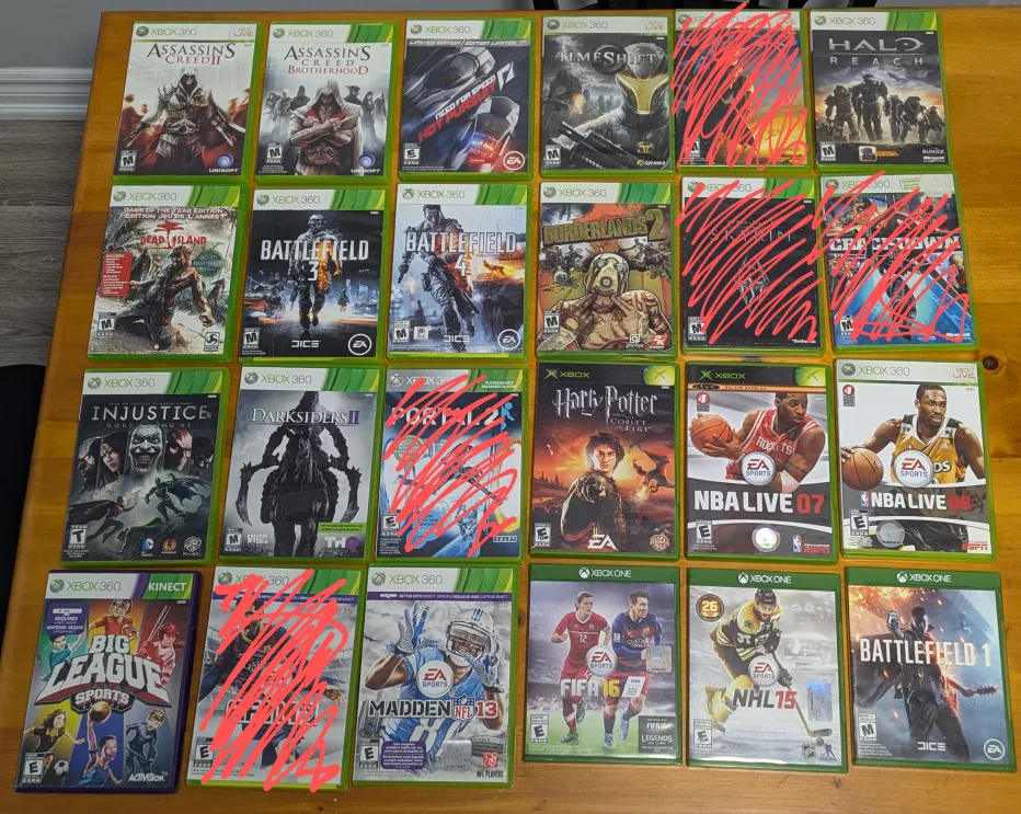 Xbox Games $5 each