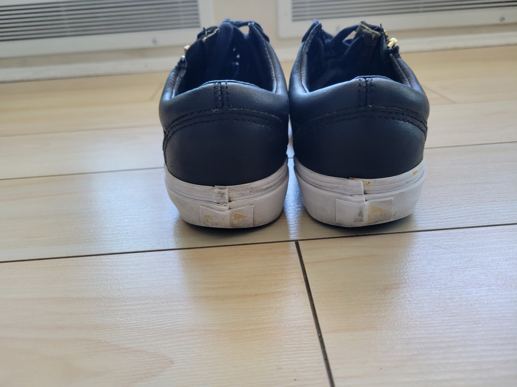Vans Black Leather Sneakers - Women's Size 5 - photo 2
