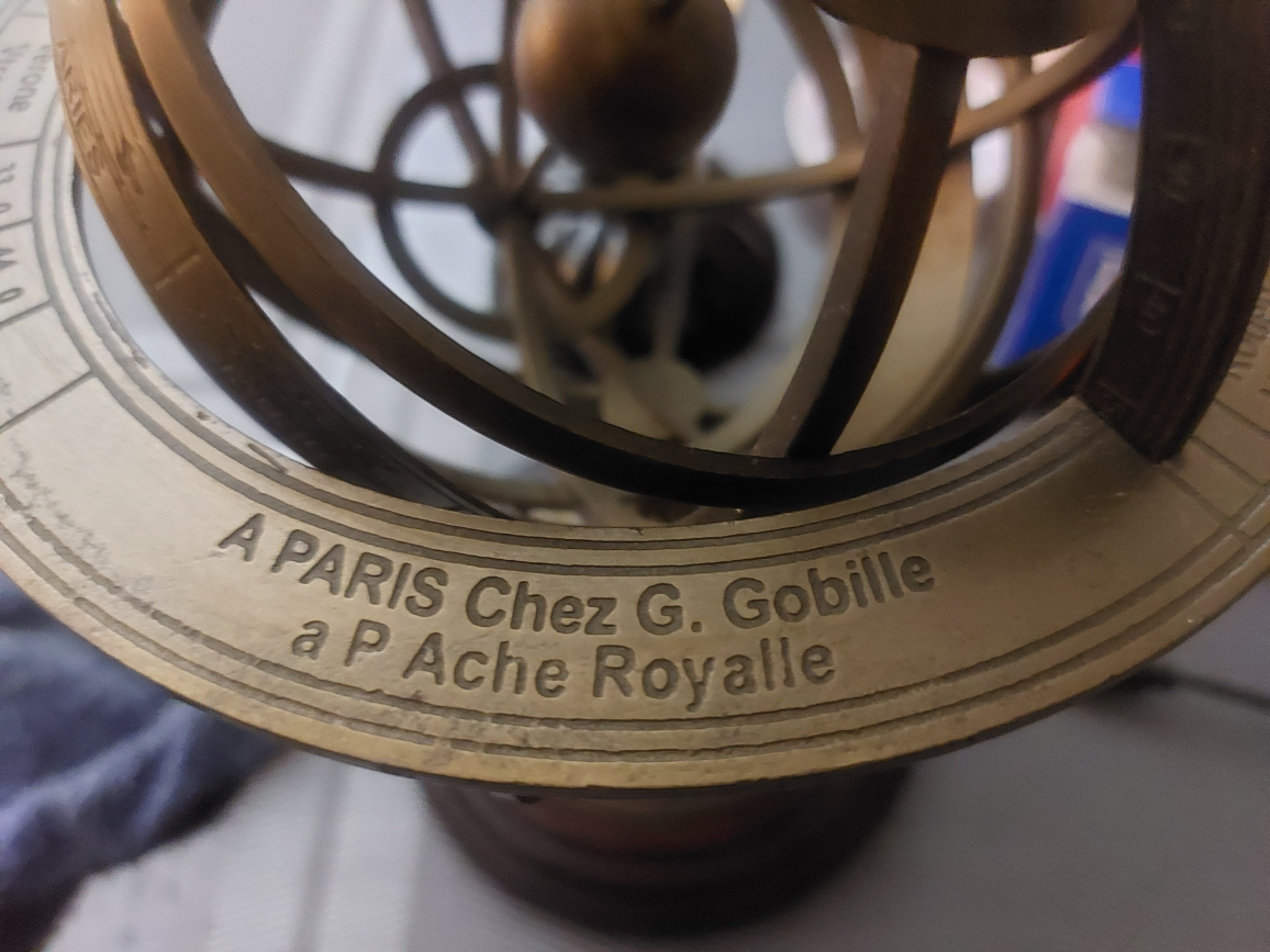 Vintage Armillary Sphere - Paris Chez G. Gobille - photo 4