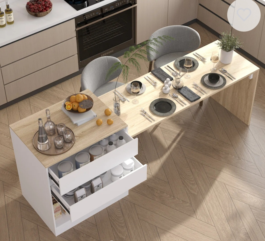 dining table +  Kitchen Island with Drawers - photo 2