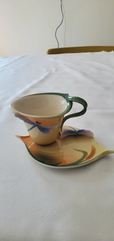 Franz Porcelain Cup & Saucer Set thumbnail