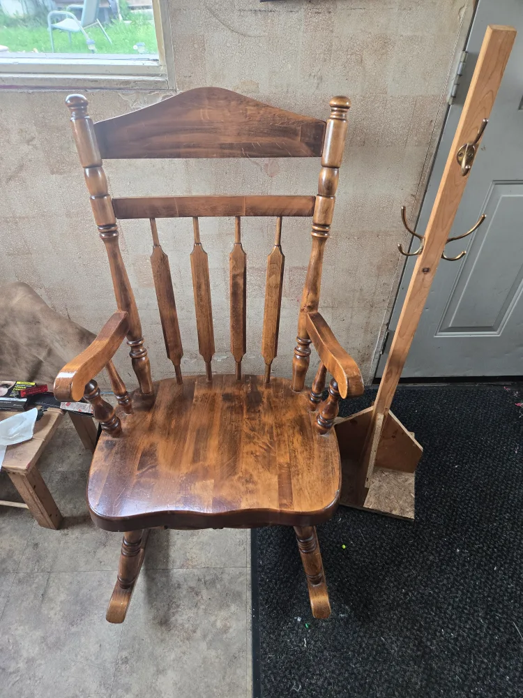 Wooden Rocking Chair thumbnail