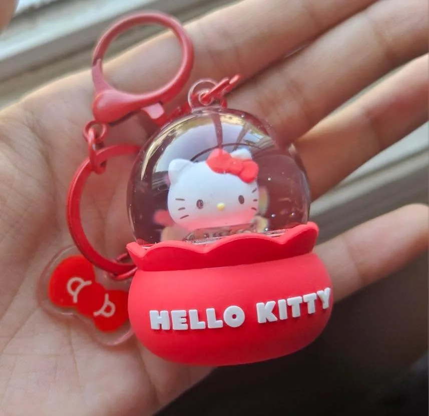 Hello Kitty Snow Globe Keychain thumbnail