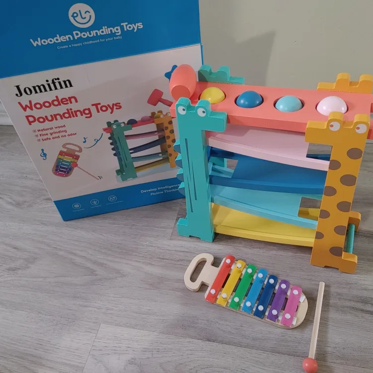 Jomifin Wooden Pounding Toys with Xylophone thumbnail