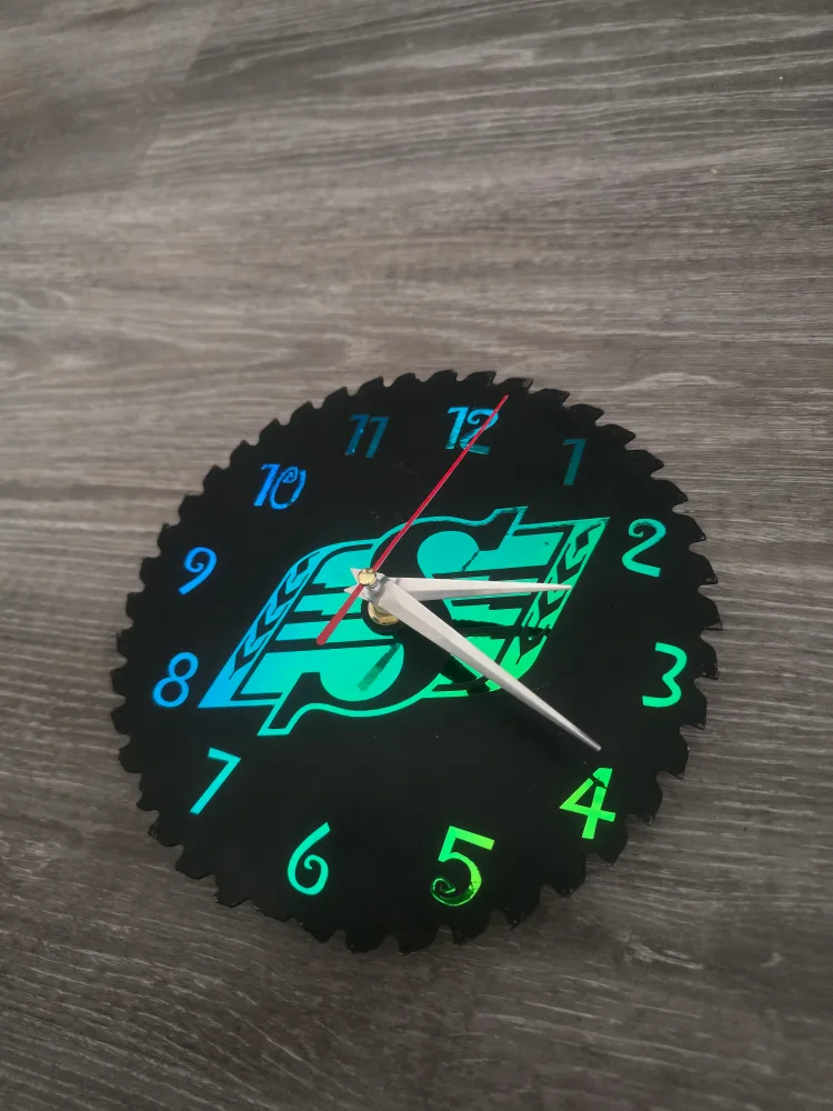 Saskatchewan Roughriders Saw blade clock thumbnail