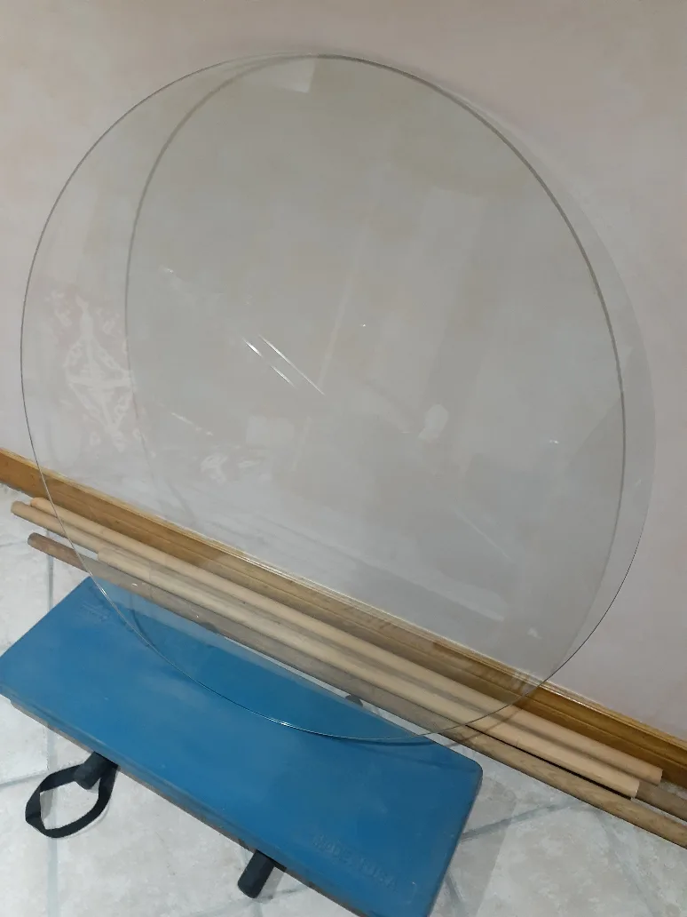 60 Inch  Round Clear Glass Top thumbnail