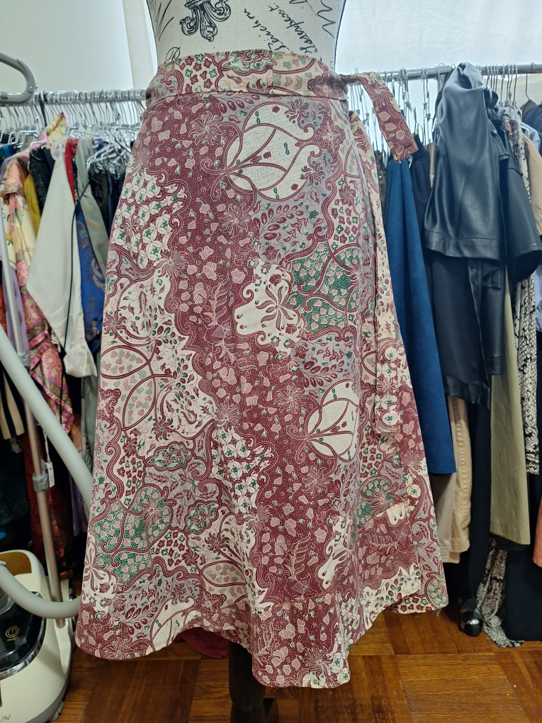 Patterned Wrap Skirt - photo 3
