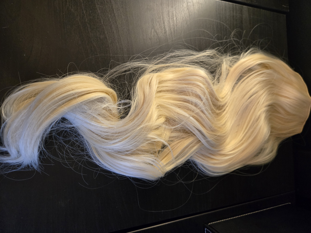 Invisible Wire Hair Extensions - Blonde, 24 Inch - photo 4