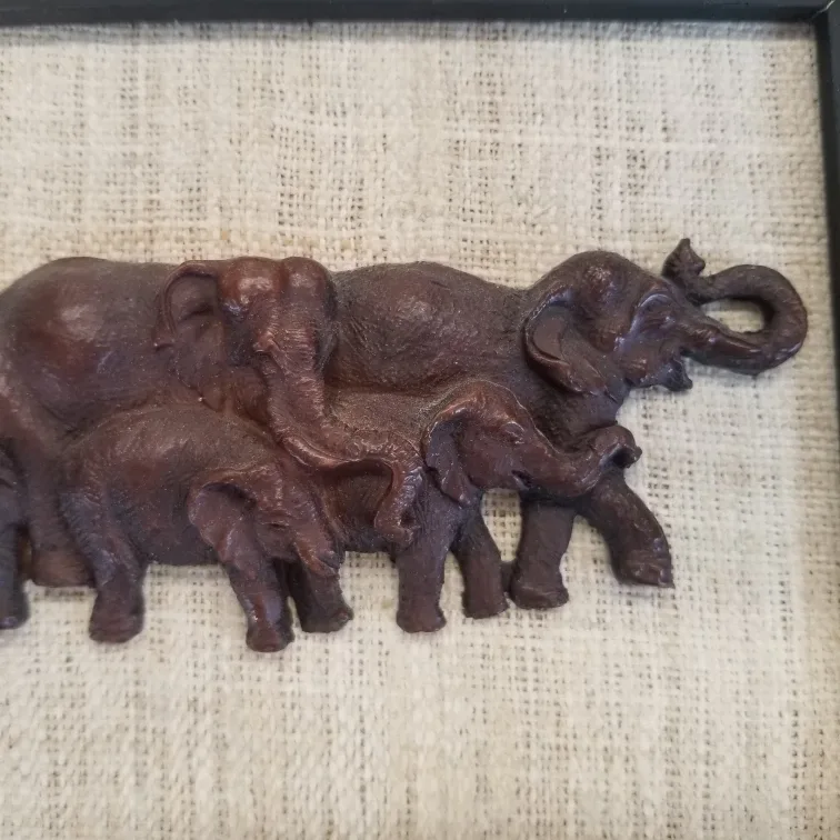 Elephant Family Framed Wall Art image indicator(3)