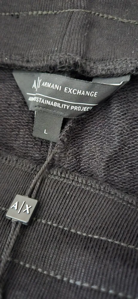 Armani Exchange Black Joggers - Size L - New with Tags! image indicator(4)