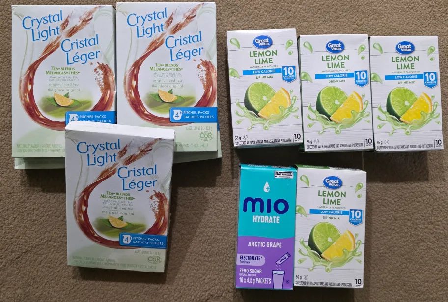 Crystal Light, Mio And Great Value Drink Mixes thumbnail