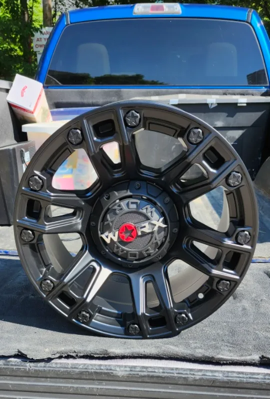 WORX Alloy Wheel QB-282-4 17x9 Satin Black thumbnail