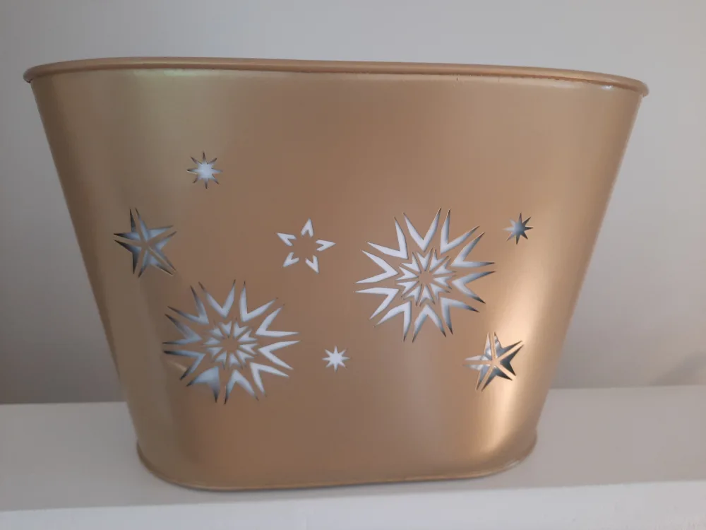 Gold Coloured Plant Pot thumbnail