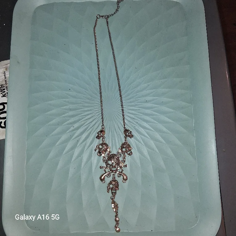 Skull & Crossbones Statement Necklace image indicator(2)