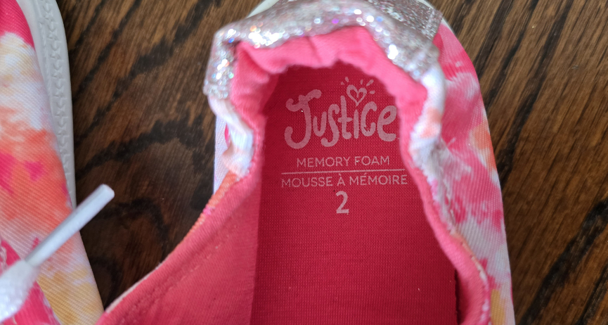 New Justice Tie-Dye Sneakers - Size 2 - photo 4