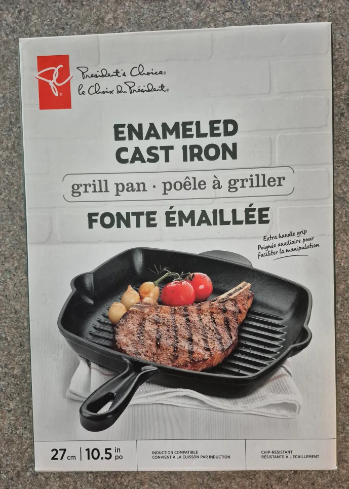 President's Choice Enamelled Cast Iron Grill Pan thumbnail