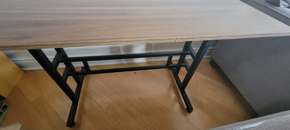 Adjustable Office Table - Brown & Black thumbnail