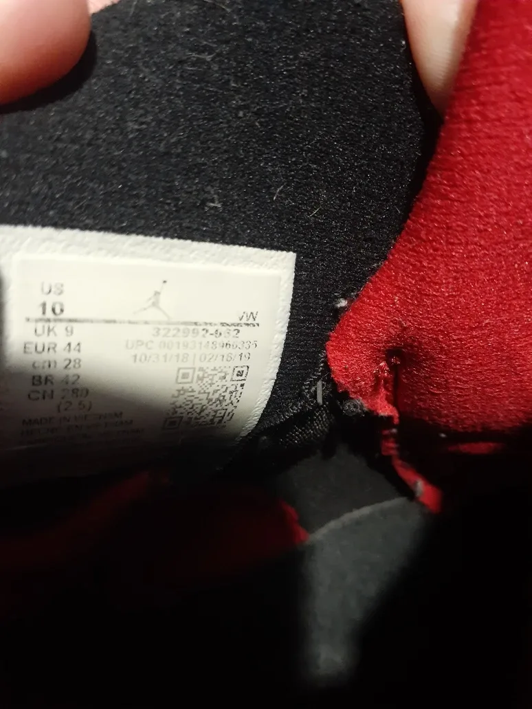 Jordan 6 Rings Black/Red, US 10 image indicator(4)