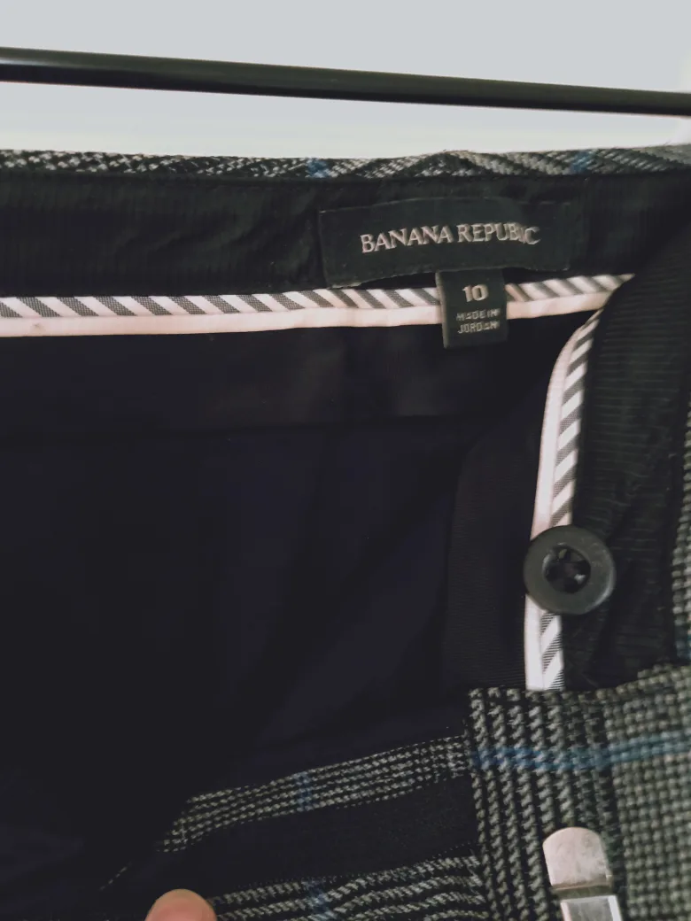 Banana Republic Plaid Trousers - Size 10 thumbnail