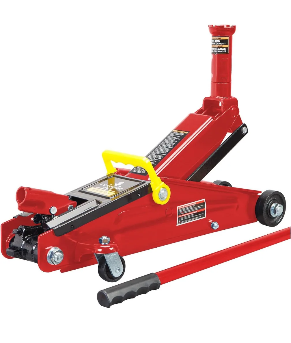 SilverCrest 3 Ton Trolley Jack - Red thumbnail