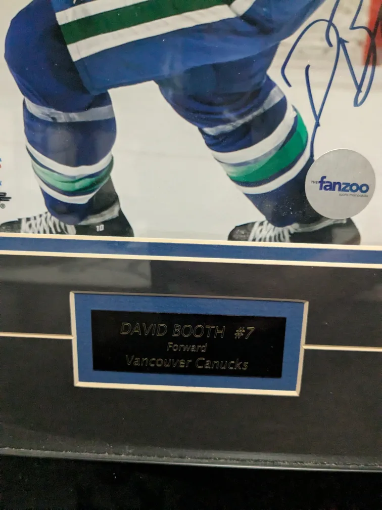 David Booth Autographed Vancouver Canucks Photo image indicator(2)