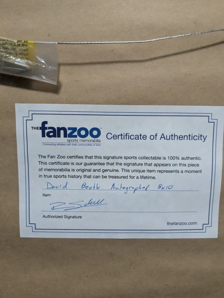 David Booth Autographed Vancouver Canucks Photo image indicator(3)