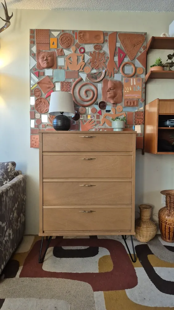 Mid-Century Modern 4-Drawer Dresser thumbnail