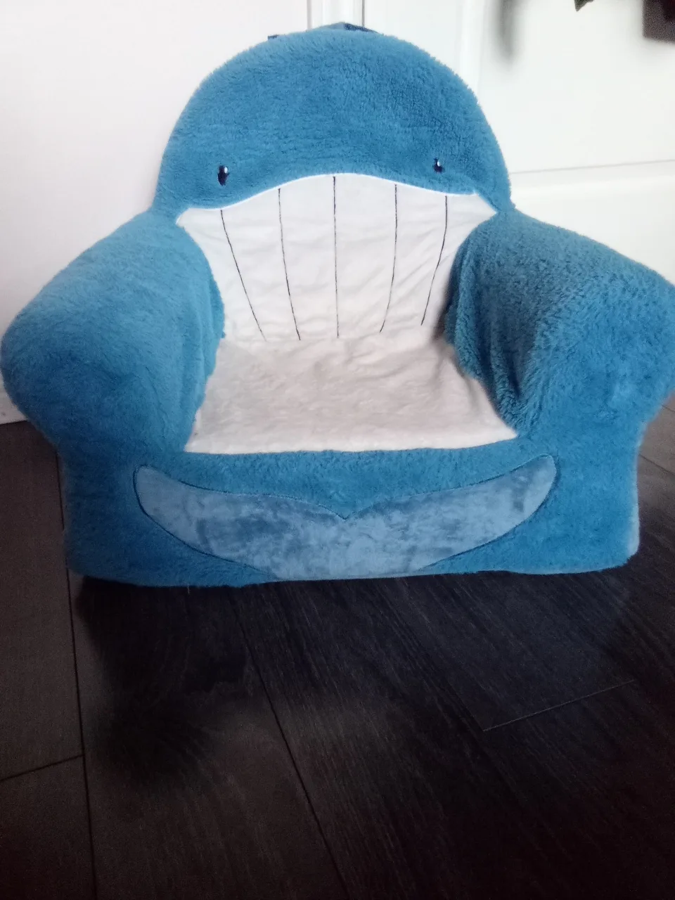 Blue Whale Plush Kids Chair thumbnail