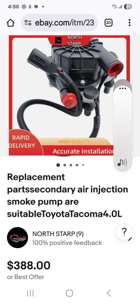 NORTH STARP Secondary Air Injection Smoke Pump thumbnail